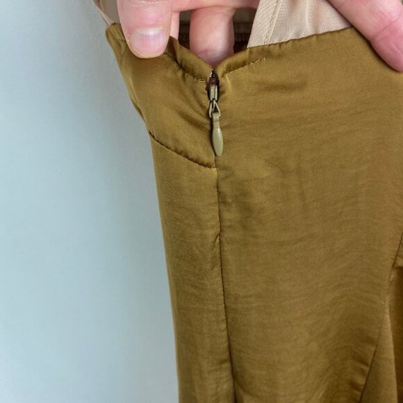 Urban Outfitters 90s Retro Brown High Low Dress Size Small Sparkle Fade Bohemian - Picture 5 of 8